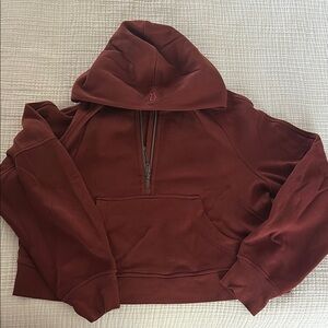 Lululemon scuba cropped 1/4 zip hoodie